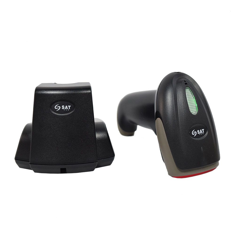 LECTORES DE CÓDIGO DE BARRAS Imager Lineal SAT LI102W Base USB Inalámbrico