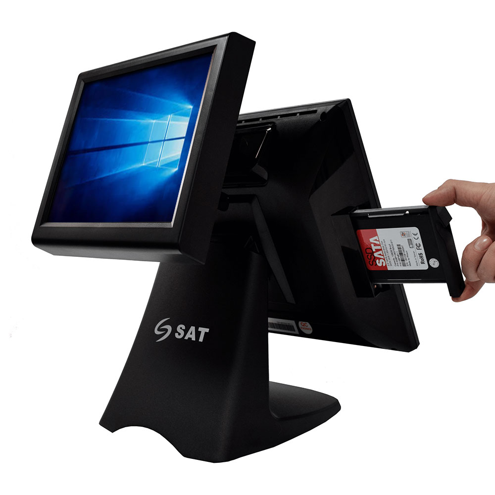 EQUIPO POS TÁCTIL  AIO SAT CI150 J1900 Disco 128GB SSD